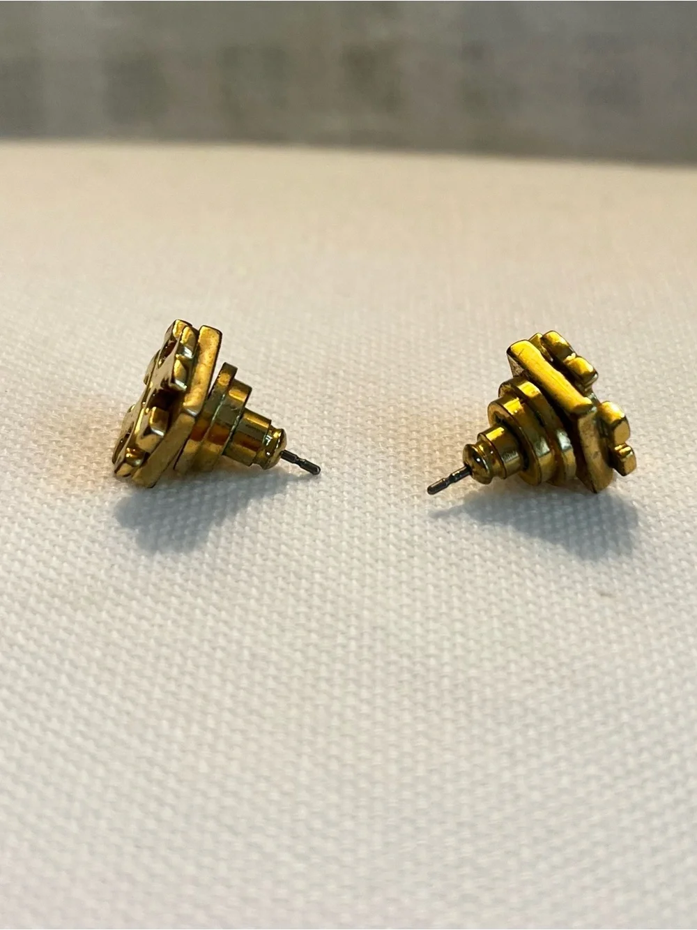 Tory Burch Gold Logo Stud Earrings